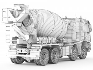 Mercedes-Benz Arocs 3540 Concrete Mixer 2022 3D 모델
