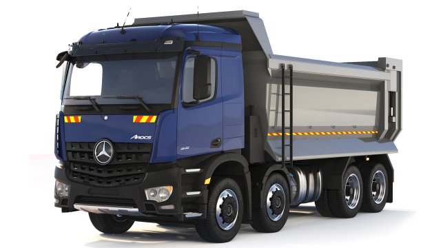 Mercedes-Benz Arocs 4142 tipper 2021 3D 模型 .c4d .max .obj .3ds .fbx .stl .blend 