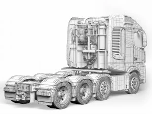Mercedes-Benz Arocs 4163 8x4 2020 Modelo 3D