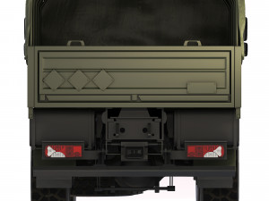 Mercedes-Benz Zetros 1833 tarpaulin body 2008 3D मॉडल