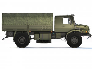 Mercedes-Benz Zetros 1833 tarpaulin body 2008 3D मॉडल