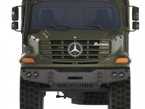 Mercedes-Benz Zetros 1833 tarpaulin body 2008 3D मॉडल