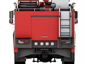 Mercedes-Benz Zetros 2733 fire truck 2022 3D Model