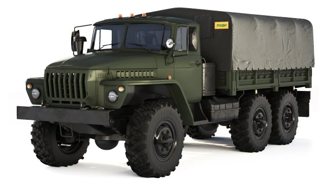Ural 4320 branda g&ouml;vdesi 1980 3D Model .c4d .max .obj .3ds .fbx .stl .blend 