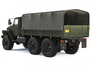 Ural 4320 branda g&ouml;vdesi 1980 3D Model