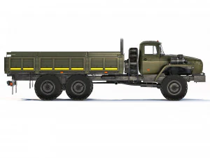 Ural 4320-0911 flatbed body 2015 3D Model