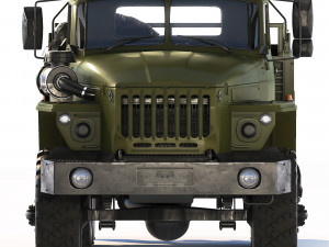 Ural 4320-0911 flatbed body 2015 Modelo 3D