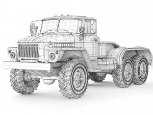Ural 4420 1978 3D Model