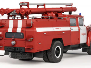 ZiL 130 AC-40 firecar 1978 3D Model
