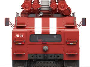 ZiL 130 AC-40 firecar 1978 3D Model