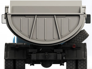 ZiL 130 dump truck MMZ 555 1965 3D Model