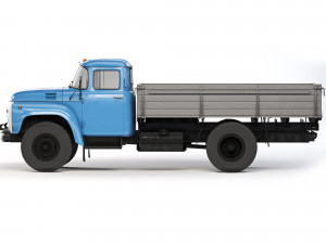 ZiL 130 flatbed body 1978 3D 모델