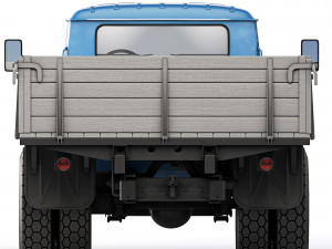 ZiL 130 flatbed body 1978 3D 모델
