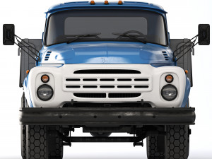 ZiL 130 flatbed body 1978 3D 모델
