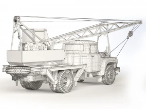 ZiL 130 KS-2561 1987 3D Model