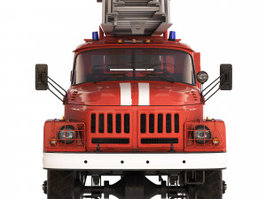 ZiL 131 AL-30 fire truck 1988 Modello 3D