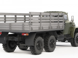 ZiL 131 flatbed body 1966 3D Model