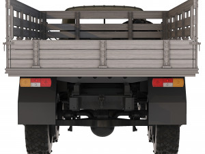 ZiL 131 flatbed body 1966 3D Model