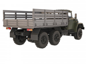 ZiL 131 flatbed body 1966 3D Model