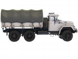 ZiL 131 tarpaulin body 1967 Modèle 3D