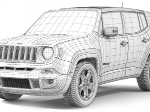 Jeep Renegade 2017 Modèle 3D