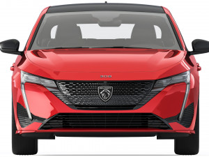 Peugeot 308 GT Sport 2023 3D Модель
