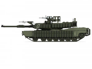 Tank Abrams M1A2 SEP TUSK II 2020 3D Model