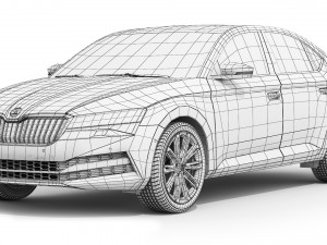 Skoda Superb iV 2020 3D Model