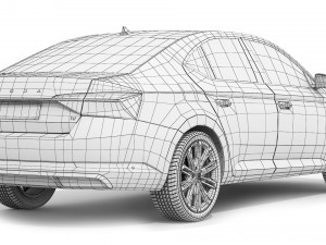 Skoda Superb iV 2020 3D Model