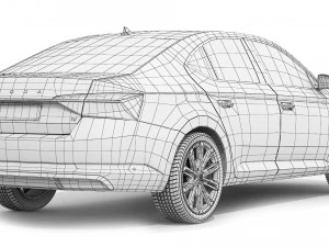 Skoda Superb iV 2020 3D Model