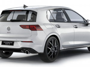 Volkswagen Golf VIII GTI 2020 3D Модель