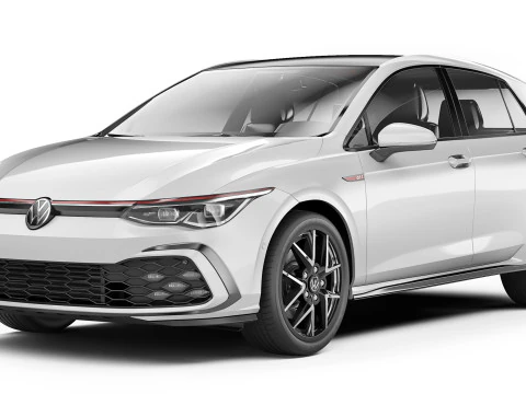 Volkswagen Golf VIII GTI 2020 Modello 3D