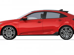 Honda Civic Hatchback 2020 3D Model