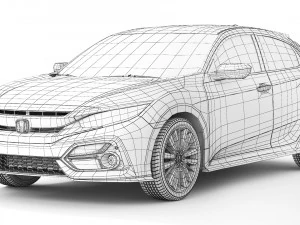 Honda Civic Hatchback 2020 3D Model