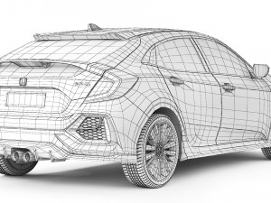 Honda Civic Hatchback 2020 3Dモデル