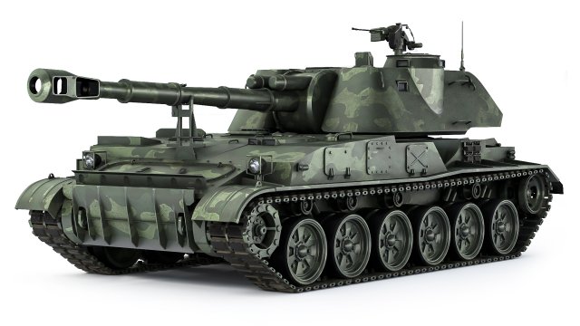 SPH 2S3 Akatsiya 1980 3D Model .c4d .max .obj .3ds .fbx .stl .blend
