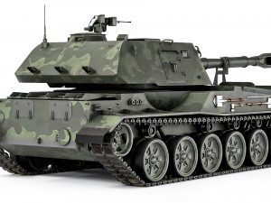 SPH 2S3 Akatsiya 1980 3D Model