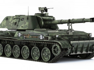 SPH 2S3 Akatsiya 1980 3D Model