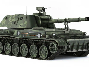 SPH 2S3 Akatsiya 1980 3D Model