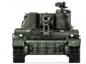 SPH 2S3 Akatsiya 1980 3D Model