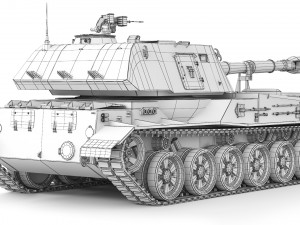 SPH 2S3 Akatsiya 1980 3D Model