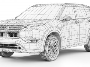 Mitsubishi Outlander 2022 3D मॉडल