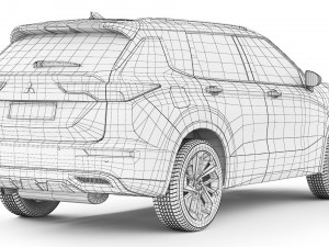 Mitsubishi Outlander 2022 3D मॉडल