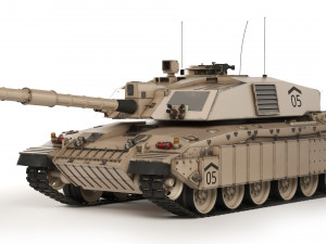 Tank Challenger 2 2010 3D Model