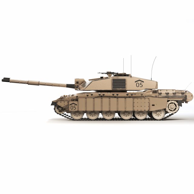 Download Tank Challenger 2 2010 3D Model