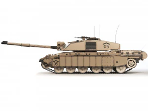 Tank Challenger 2 2010 3D Model