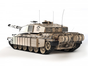 Tank Challenger 2 2010 3D मॉडल