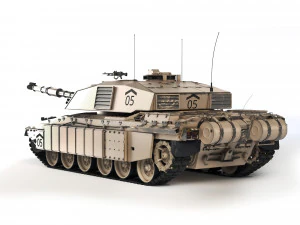 Tank Challenger 2 2010 3D Model