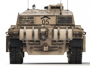 Tank Challenger 2 2010 3D Model