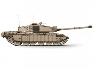 Tank Challenger 2 2010 3D Model